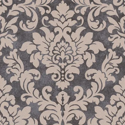 Produktbild von Profhome 372704-GU Barock Vliestapete Glitzer glänzend schwarz silber beige 5,33 m2