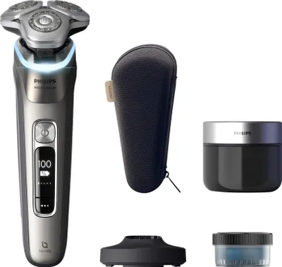 Obrázek produktu pro Philips XP9208/30, Rotační holicí strojek, Zlato, Triple-Action Lift & Cut System; Dual SteelPrecision blades, LED, GroomTribe; Connects via Bluetooth, Replace every 2 yrs with SH91