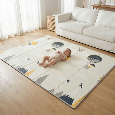 Productafbeelding van Speelmat - Opvouwbaar - Grote omkeerbare babyspeelmat - 180 x 150 cm - Waterdichte XPE