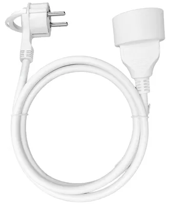 Zdjęcie produktu dla ORNO AE-13194 Przedłużacz gniazdowy do użytku domowego, 1 gniazdo, 16A (typ Schuko), (1,5 m)