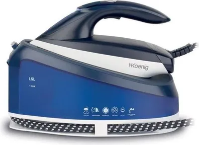 Zdjęcie produktu dla Generator pary H.Koenig V7, 2600W, Ciśnienie 8 barów, Przepływ pary 120 g/min, Zbiornik 1.5L