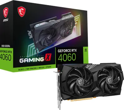 Produktbild von MSI GeForce RTX 4060 GAMING X 8G Grafikkarte - 8GB GDDR6, 1x HDMI, 3x DP