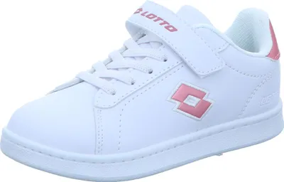 Produktbild von Lotto Lifes Kinder-Mädchen-Sneaker-Slipper-Klettschuh Weiß-Pink, Farbe:weiß, EU Größe:31