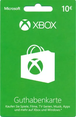Produktbild von Xbox Live Guthabenkarte 10 Euro