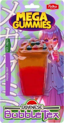 Produktbild von Felko Mega Gummies Japanese Bubble Tea 120g