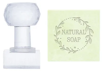 Obrázek produktu pro Solidchoice – Akrylová razítka pro zdobení mýdla, s rukojetí