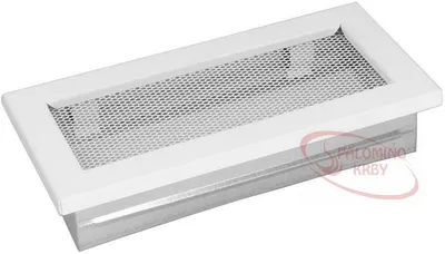 Produktbild von Endgitter für Kanal, 200x90 mm, weiß