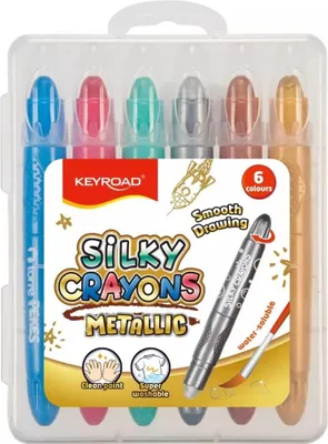 Obrázok produktu pre Keyroad Gélové pastelky Metallic, 6 farieb