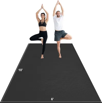 Produktbild von Trainingsmatte Rutschfeste Yogamatte Fitnessstudio Pilates-Trainingsmatte (10 x 6 ft)