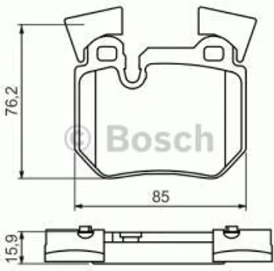 Produktbild von Bosch Bremsbelagsatz, Scheibenbremse  0 986 494 421