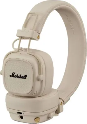 Image de Marshall, Oreillette Bluetooth pliable Major V On-Ear, Jaune-gris