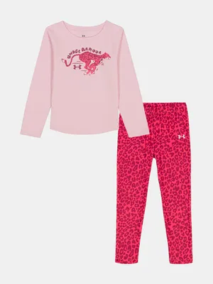 Produktbild von Under Armour Leggings-Set mit Print von UA ??für Mädchen 5-6YR