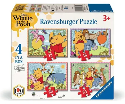 Obrázok produktu pre Puzzle Ravensburger "Medveď", 4 v 1 (12, 16, 20, 24 dielikov)