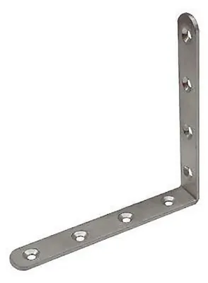 Produktbild von Edelstahl Winkelverbinder Lochwinkel Verbinder Holzverbinder Halter 4-05 125x125x19mm
