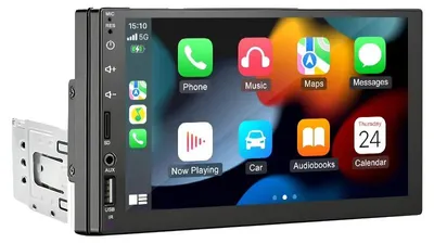 Image de CarPlay, système audio haute performance, connectivité intelligente, compatible avec Ford, autoradio