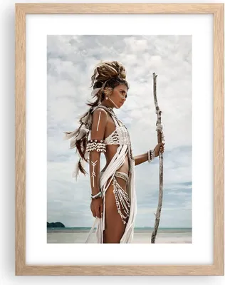 Produktbild von Gerahmtes Poster - Rahmen in heller Eiche - Brennen Mann Frau - 30x40 cm - Wand Bild - Wanddeko - Wandbilder - Wandposter - Bilderrahmen - Bilder - Kunstdruck - Wandbild - P2NPA30x40-4275