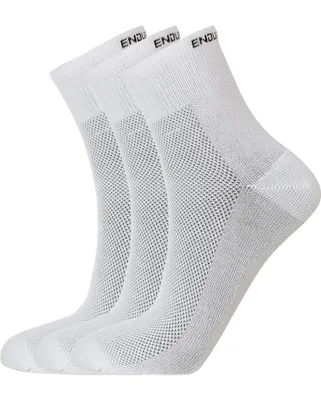 Produktbild von ENDURANCE Alcudia Viscose (Bamboo) Quarter Run 3-er Pack Laufsocken weiss 43-46