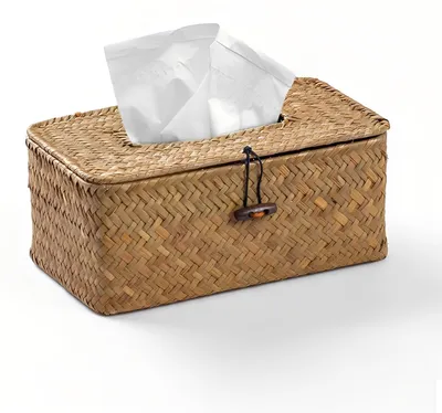 Imagen del producto de Caja de pañuelos tejidos a mano para uso cosmético