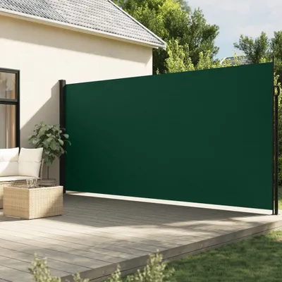 Obrázek produktu pro Maison Exclusive – Výsuvná boční markýza, tmavě zelená, 220 x 300 cm