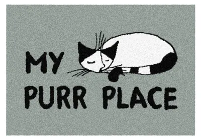 Produktbild von Akzente FEEL Feel-My Purr Place,Fußmatte 35x50 cm, Polyester, Latex, kuschlig weich, rutschfest, Nässebändiger, für Badezimmer & Fußbodenheizung,  EU, Maschinenwäsche 30°C