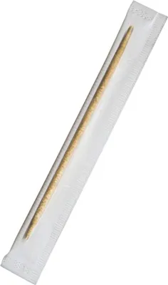 Produktbild von Holz-Zahnstocher einzeln in Cellophan gehüllt 65mm [1000 St.]