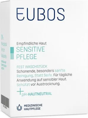 Produktbild von Eubos Sensitive Pflege Fest Waschstück Weiß 125 g