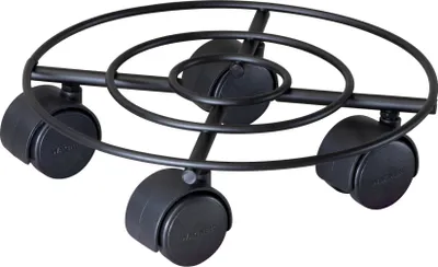 Obrázek produktu pro Vozík na rostliny WAGNER DRAHT Ø 23 x 6,5 cm, pro vnitřní použití, ocel s černým matným povrchem, nosnost 60 kg - 20094201