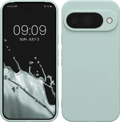 Produktbild von kwmobile Handyhülle kompatibel mit Google Pixel 10 Hülle - Handy Case aus weichem Silikon in Cool Mint