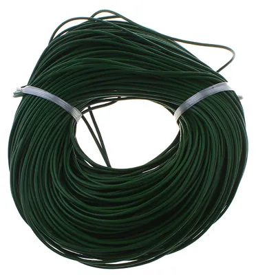 10m Lederband dunkelgrün