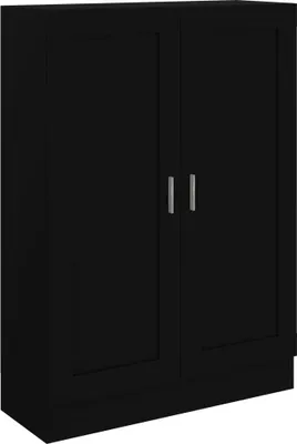 Produktbild von vidaXL Bücherschrank Schwarz 82,5x30,5x115 cm Holzwerkstoff