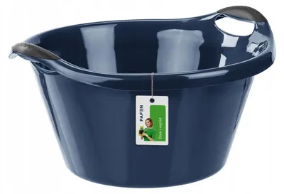 Produktbild von Pafen Runde Wäschewanne 15L Blau mit Griffen