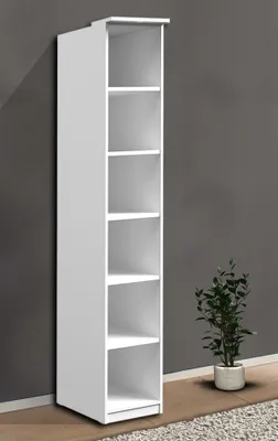 Produktbild von Bücherregal "Optima" Standregal 35 cm weiß