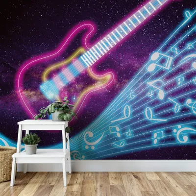 Produktbild von A.S. Création Vlies Fototapete Kinderzimmer Kids Guitar DD118890 Designwalls 2.0