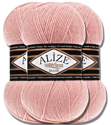 Produktbild von Alize 3x 100g Superlana Klasik Wolle, Uni, Häkeln, Stricken (363)