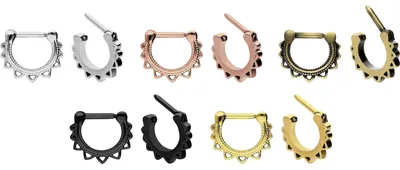 Produktbild von Ohrpiercing, Nasenpiercing, Septum Piercing Chirurgenstahl Clicker DESIGN
