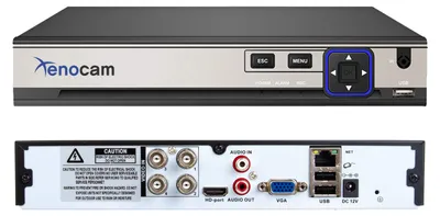 Obrázok produktu pre Bezpečnostná DVR kamera – 4-kanálová, hybridná – 6 TB úložisko – kompresia H.265 – HDMI, USB, VGA konektory – pre kamerový monitorovací systém