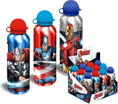 Produktbild von Marvel Avengers 500 ml Trinkflasche Auslaufsicher und perfekt für den Alltag