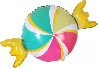 Produktbild von Folienballon Motiv Food, Bonbon bunt, ca. 72 x 49 cm