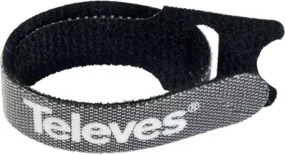 Obrázek produktu pro Nylonová suchá zip páska, balení po 10 kusech, černá, 15 mm x 250 mm, opakovaně použitelná