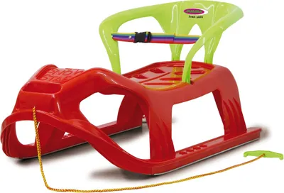 Produktbild von Snow Play Schlitten Snow-Star 90cm rot mit Lehne