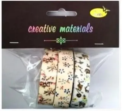 Zdjęcie produktu dla Taśmy materiałowe kwiaty 3szt - Galeria Hobby