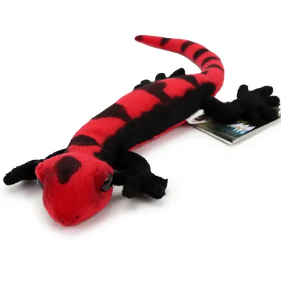 Produktbild von Premium Plüsch Feuersalamander 30cm Deko Schwarz Rot