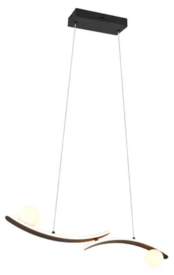 Produktbild von TRIO-Leuchten Pendelleuchte LED NAPOLI BHT 82x150x9 cm schwarz
