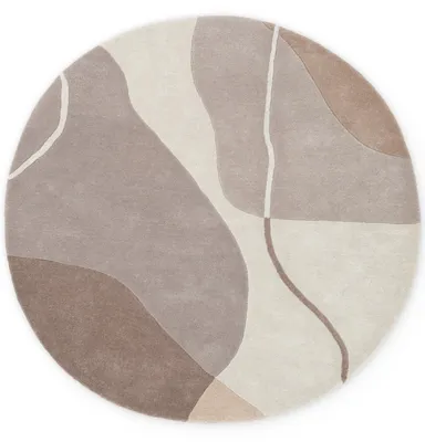Produktbild von Villeroy & Boch Wollteppich Virelle, Creme Beige, handgewebt, wärmeisolierend - Ø200 cm