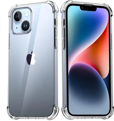 Produktbild von Wisam Apple iPhone 14 Plus 6.7" Anti Shock Silikon Case Schutzhülle Clear Hülle