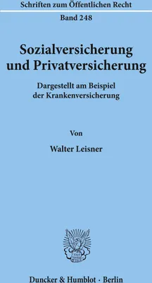 Produktbild von Sozialversicherung und Privatversicherung.