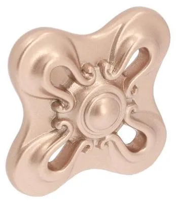 Image de Bouton pour meubles en zamac Diamètre 34mm x 25 Or mat rose