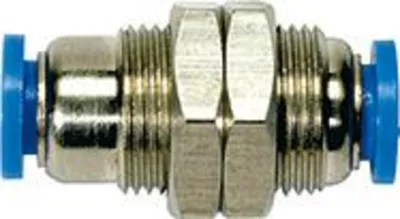 Produktbild von Riegler Gerade Schott- Steckverbinbung Blaue Serie M14x1 Schlauch-Ø 6