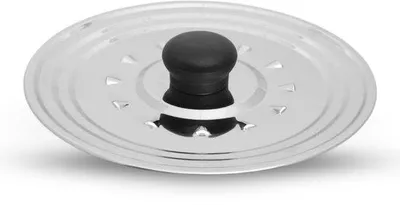 Immagine prodotto di Coperchi in acciaio inossidabile Unyqoos® per pentole e padelle, da 16 a 24 cm – con fori per il vapore, manico ergonomico resistente al calore, lavabili in lavastoviglie