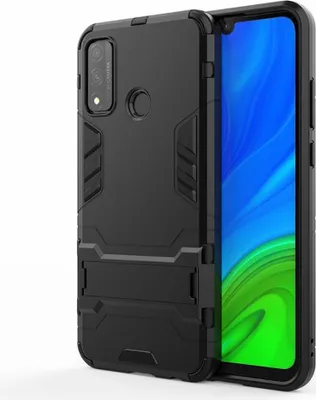 Produktbild von Huawei P Smart (2020) Hülle - Coverup Armor Ständer Back Cover - Schwarz